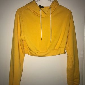 Yellow crop top